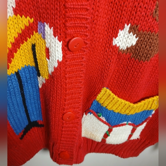 Radishes‎ & Roses Festive Red Cardigan - Picture 15 of 15